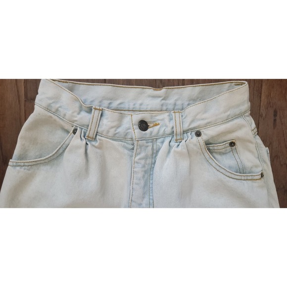 VGT Bugle Boy Acid Wash High Waist Tapered Basic Denim Jeans Sz 9 25x31 Women's - Picture 2 of 5